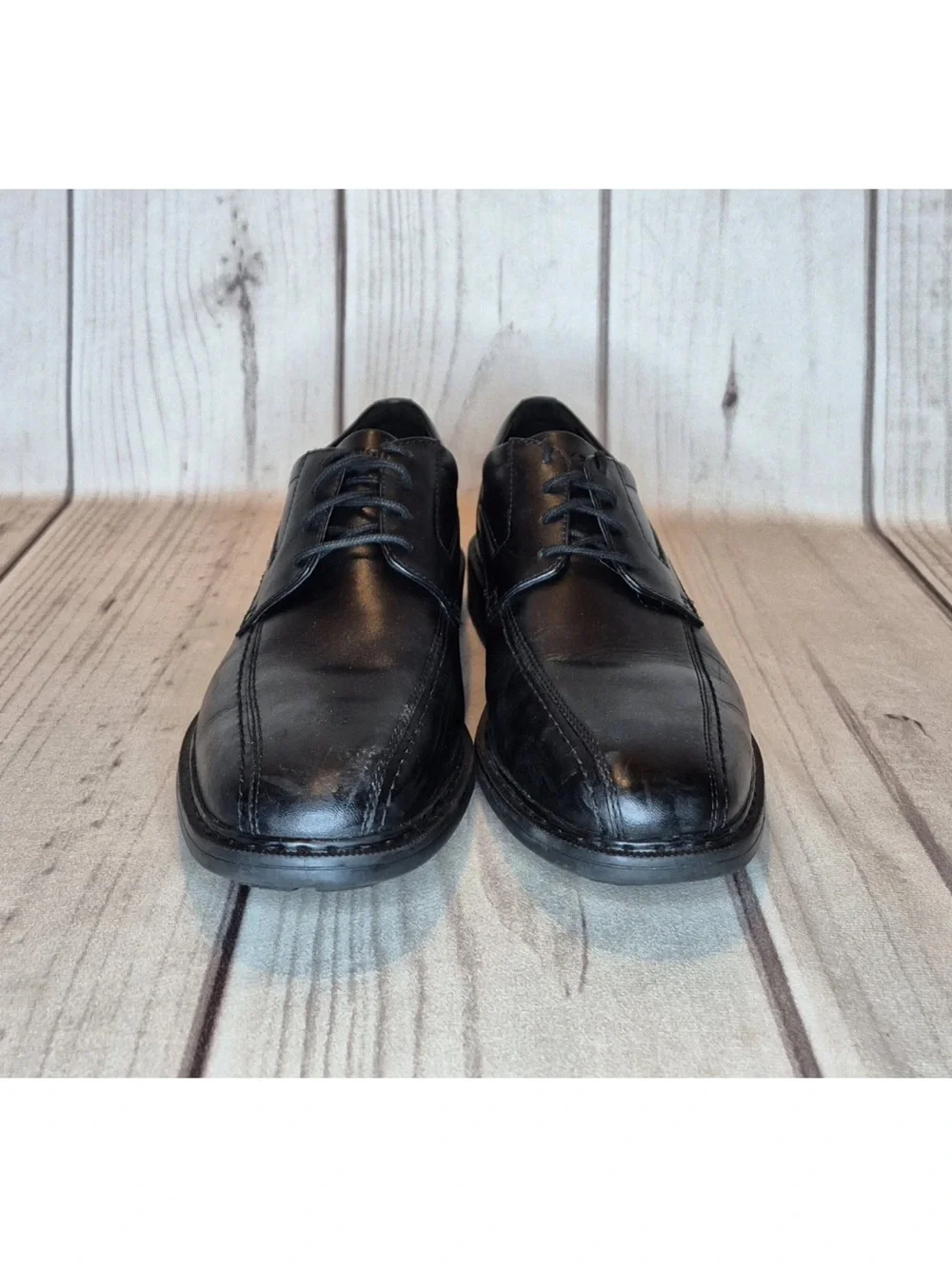 Rockport Men's Size 9.5 M Parson Oxford Dress Shoes Black Leather